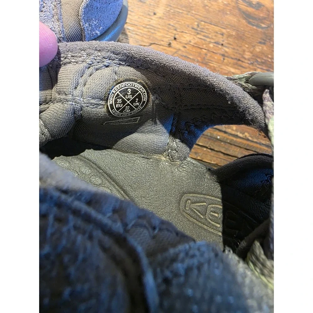 KEEN Kids Newport H2 Grey Purple Patterned Water Hiking Sandals Size US 3
